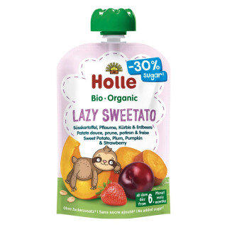 Mus Owocowy dla Dzieci Słodki Leniwiec Bezglutenowy BIO 100 g - Holle 