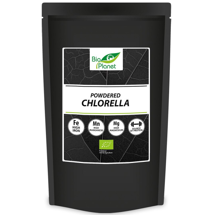 Chlorella w Proszku BIO 500 g - Bio Planet - Ekochatka