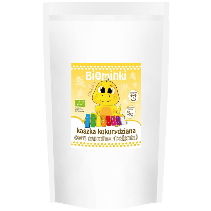 Kaszka Kukurydziana bez Dodatku Cukrów BIO 500 g - Biominki - Ekochatk