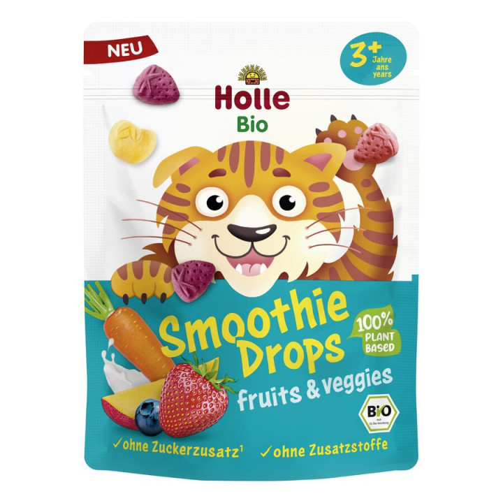 Chrupki Owocowo-Warzywne Liofilizowane do Smoothie od 3 Roku BIO 15 g 