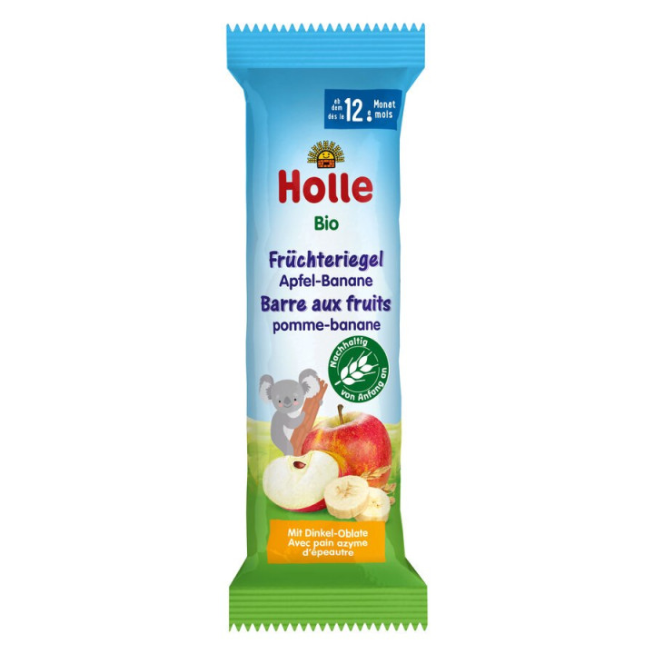 Batonik Owocowy Jabłko Banan od 12 Miesiąca BIO 25 g - Holle - Ekochat