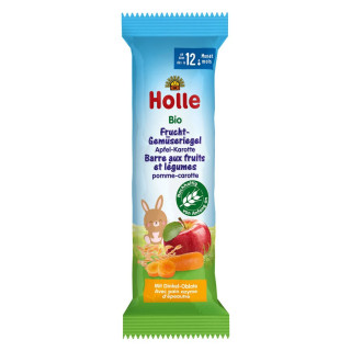 Batonik Owocowy Jabłko Marchewka od 12 Miesiąca BIO 25 g - Holle - Eko