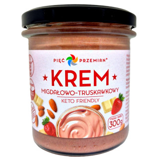 Krem Migdałowo-Czekoladowo-Truskawkowy Bezglutenowy 300 g - Pięć Przem