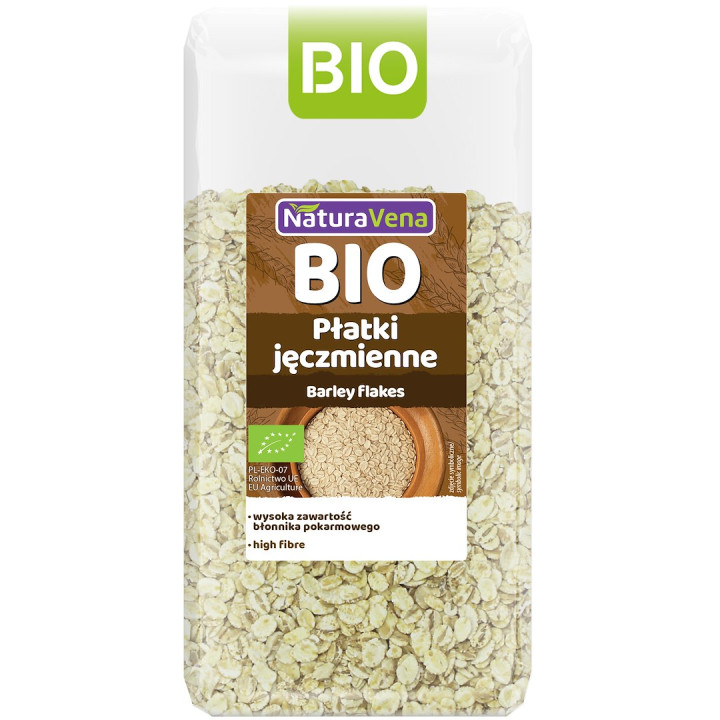 Płatki Jęczmienne BIO 300 g - Naturavena - Ekochatka