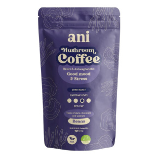 Kawa Ziarnista Arabica z Reishi i Ashwagandhą BIO 350 g - Ani - Ekocha