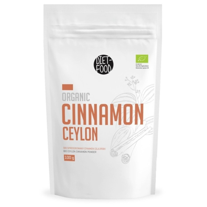 Cynamon Cejloński Mielony BIO 100 g - Diet-Food - Ekochatka