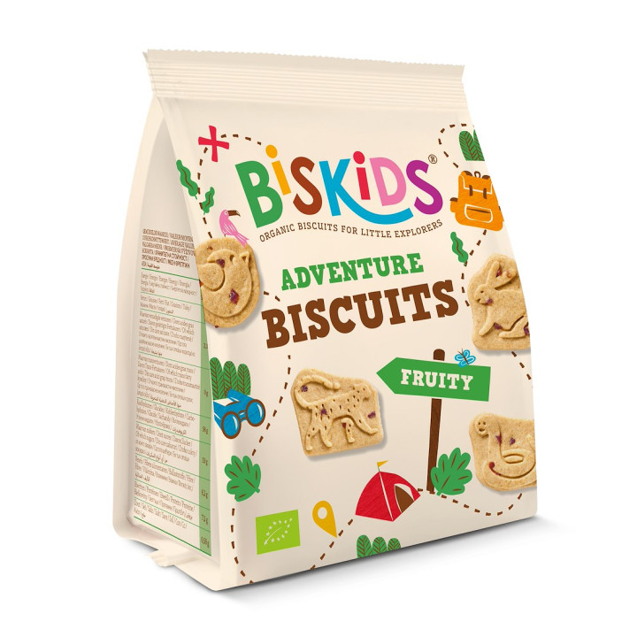 Ciasteczka Wielozbożowe Jabłkowe Zwierzątka BIO 100 g - Biskids - Ekoc