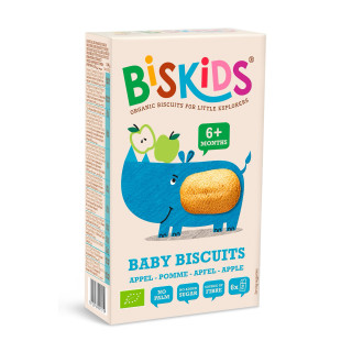 Ciasteczka Jabłkowe dla Niemowląt od 6 Miesiąca BIO 120 g - Biskids - 