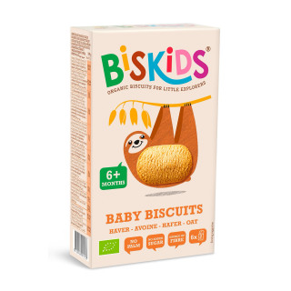 Ciasteczka Owsiane dla Niemowląt od 6 Miesiąca BIO 120 g - Biskids - E