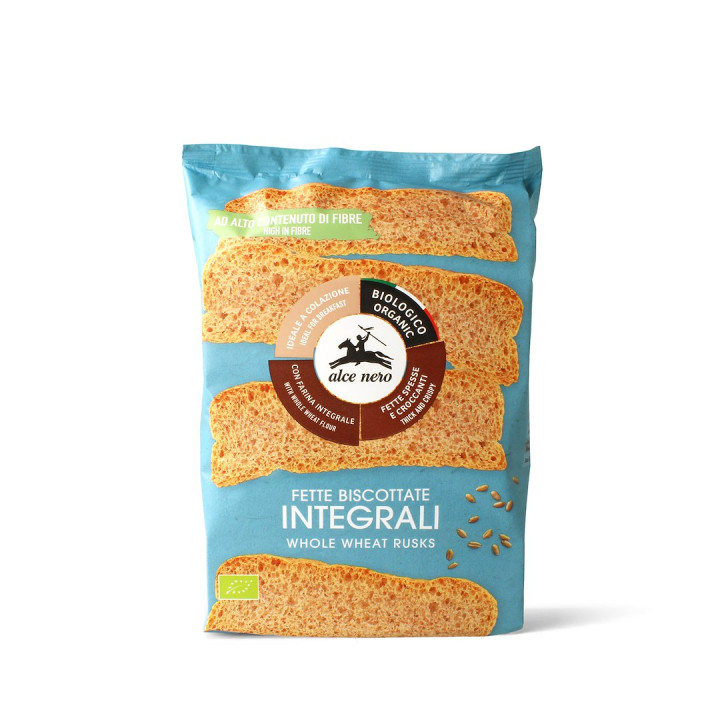 Sucharki Pełnoziarniste BIO 120 g - Alce Nero - Ekochatka