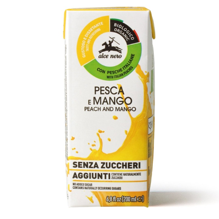 Napój Jabłko Brzoskwinia Mango BIO 200 ml - Alce Nero - Ekochatka