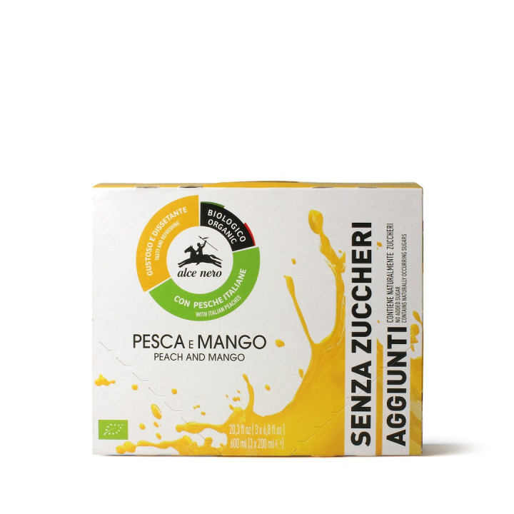 Napój Jabłko Brzoskwinia Mango BIO 200 ml - Alce Nero - Ekochatka