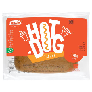 Bułki do Hot Dogów z Cebulą Bezglutenowe 2 szt. 130 g - Incola - Ekoch