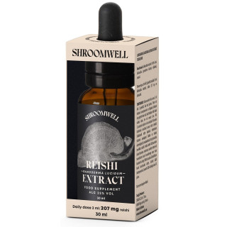 Ekstrakt z Grzybów Reishi w Kroplach 30 ml - Shroomwell - Ekochatka