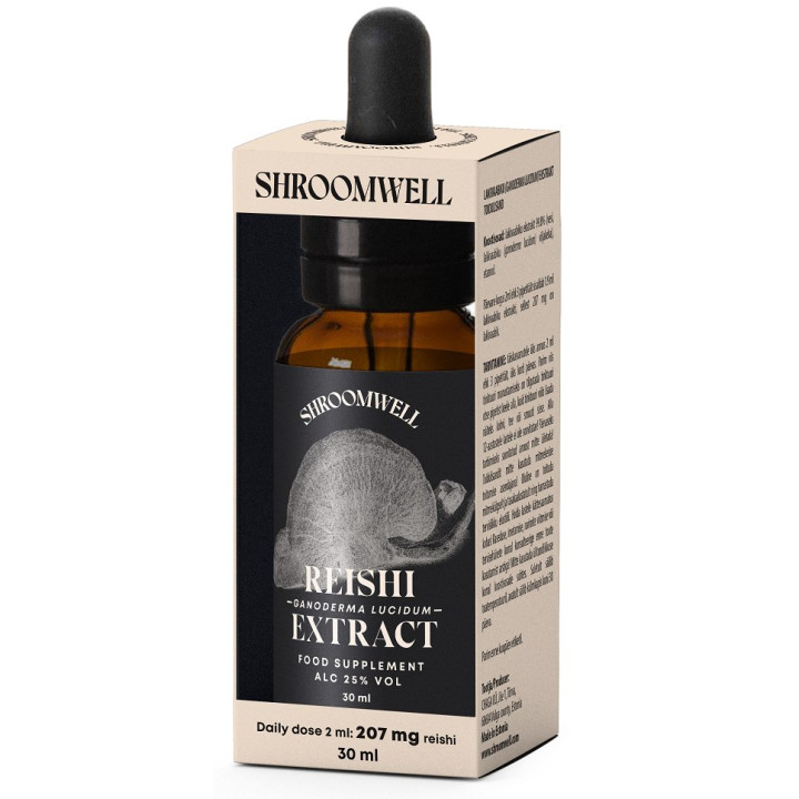 Ekstrakt z Grzybów Reishi w Kroplach 30 ml - Shroomwell - Ekochatka