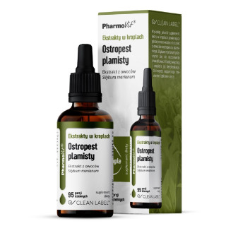 Ostropest Plamisty Ekstrakt w Kroplach Bezglutenowy 30 ml - Pharmovit 