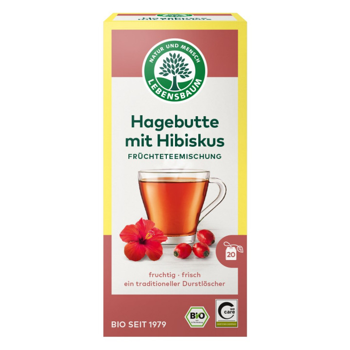 Herbatka Dzika Róża z Hibiskusem BIO 50 g - Lebensbaum - Ekochatka