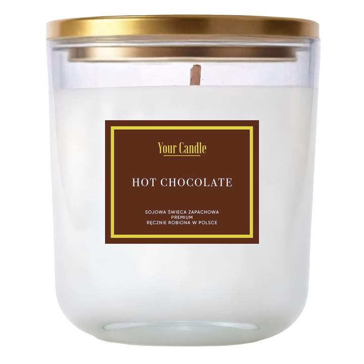 Świeca Sojowa Zapachowa Hot Chocolate 180 ml - Your Candle - Ekochatka
