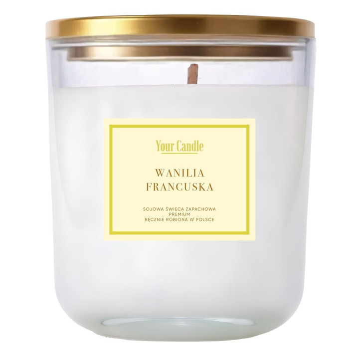 Świeca Sojowa Zapachowa Wanilia Francuska 180 ml - Your Candle - Ekoch
