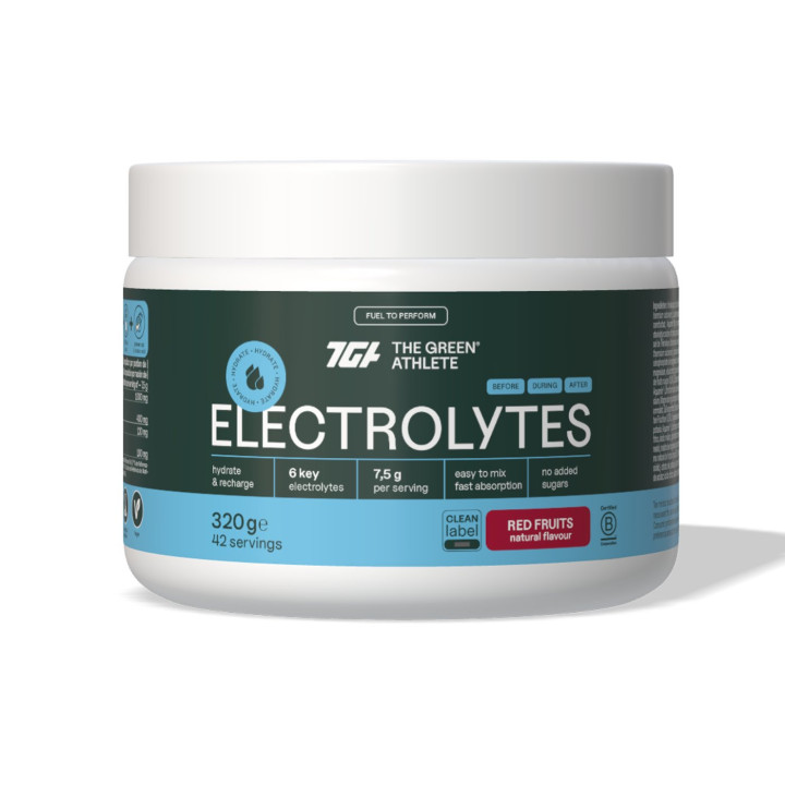 Elektrolity Czerwone Owoce Bezglutenowe 320 g - The Green Athlete - Ek
