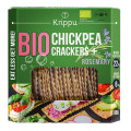 Krakersy Proteinowe z Ciecierzycy z Rozmarynem BIO 80 g - Krippu