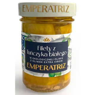 Tunczyk Bialy Filety w Oliwie z Oliwek Extra Virgin BIO MSC 180 g - Em