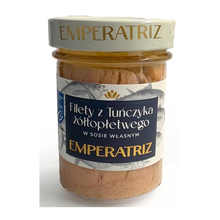 Tunczyk Zoltopletwy Filety w Sosie Wlasnym MSC 185 g - Emperatriz - Ek