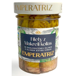 Filety z Makreli w Oliwie z Oliwek Extra Virgin BIO 180 g - Emperatriz