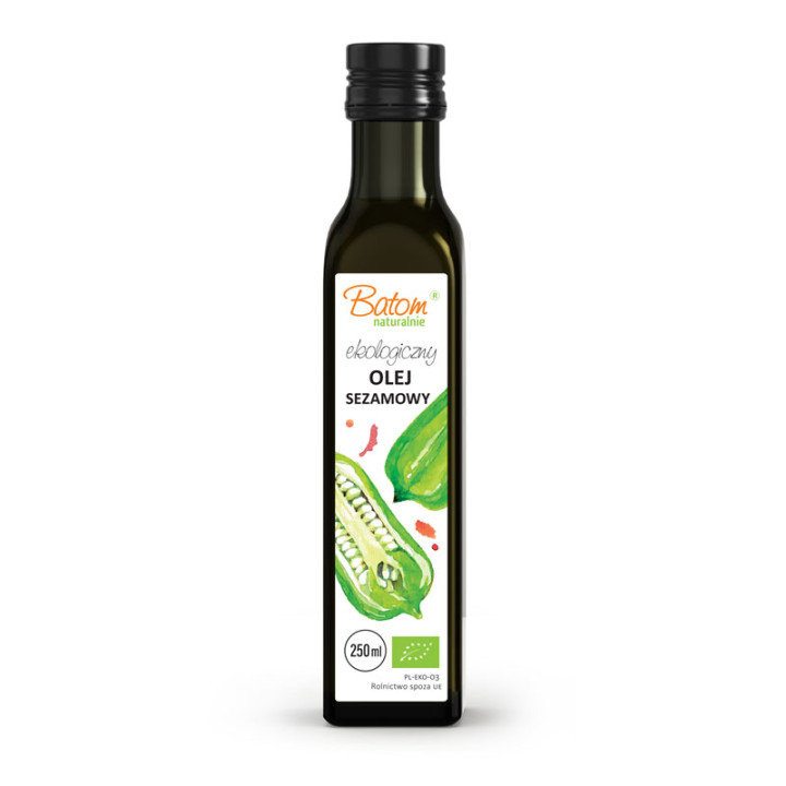 Olej Sezamowy Tłoczony na Zimno BIO 250 ml - Batom - Ekochatka