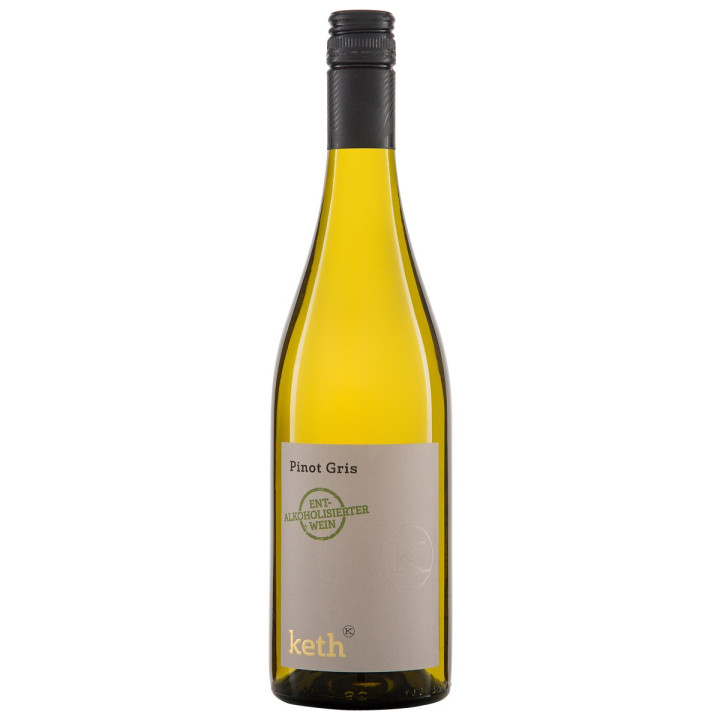 Wino Bezalkoholowe Pinot Gris Białe Półwytrawne BIO 750 ml - Keth - Ek