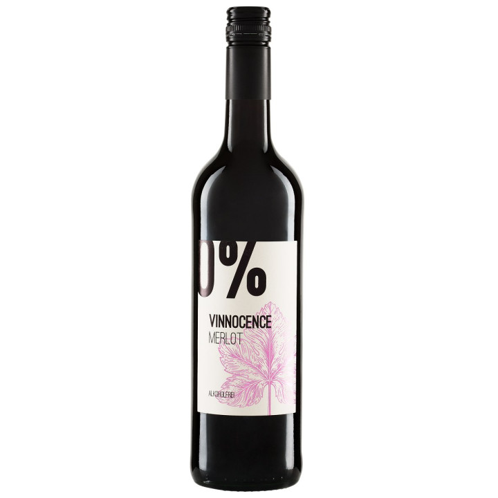 Wino Bezalkoholowe Merlot Czerwone Słodkie BIO 750 ml - Vinnocence - E