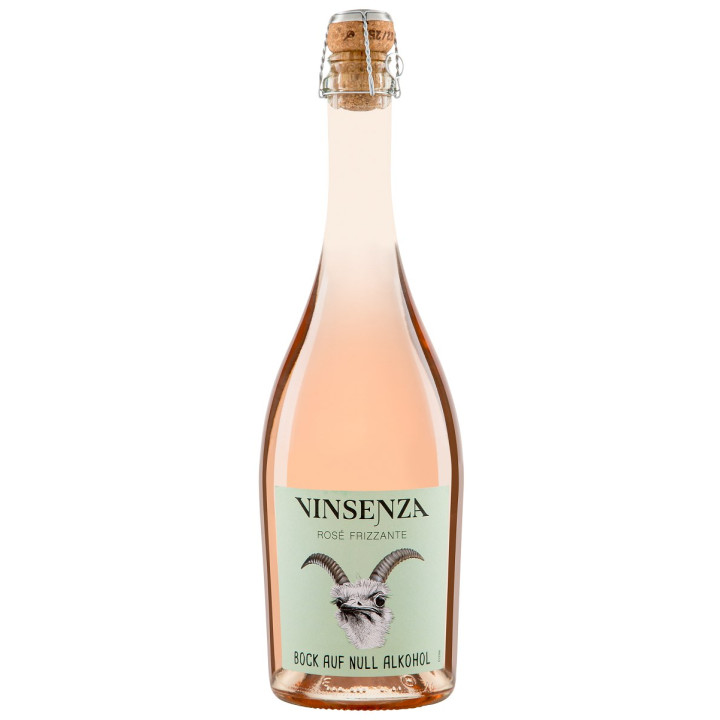 Wino Bezalkoholowe Różowe Frizzante Musujące Słodkie BIO 750 ml - Vins