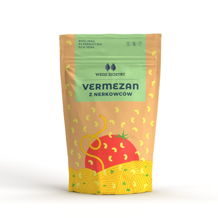 Roślinna Alternatywa Sera Tartego z Nerkowca Bezglutenowa 90 g - Wege 