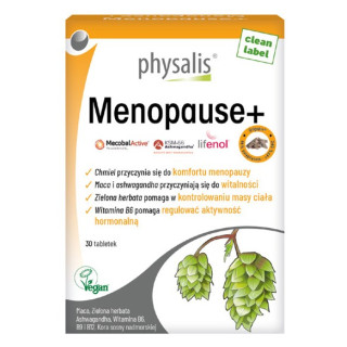 Tabletki na Menopauzę Menopause+ 30 szt. - Physalis - Ekochatka