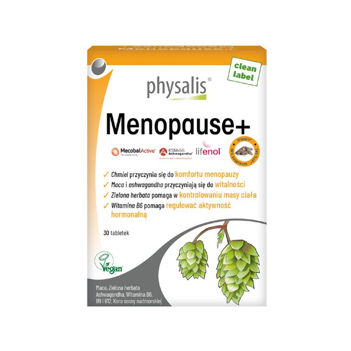 Tabletki na Menopauzę Menopause+ 30 szt. - Physalis - Ekochatka
