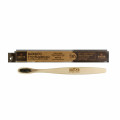 Szczoteczka Bambusowa do Zębów z Aktywnym Węglem Średnio Twarda - Sattva