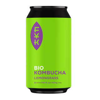 Kombucha Herbata Czarna z Trawą Cytrynową Bezglutenowa BIO 330 ml - Fo