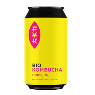 Kombucha z Hibiskusem i Czarną Herbatą BIO Bezglutenowa 330 ml - Forev