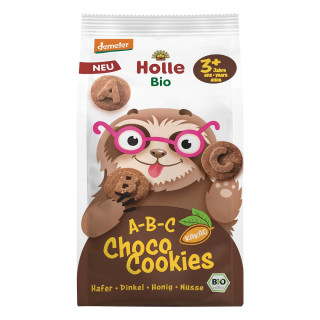 Ciasteczka Kakaowo-Orzechowe Literki ABC BIO 125 g - Holle - Ekochatka