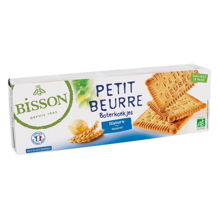 Herbatniki Maślane Petit Beurre BIO 150 g - Bisson - Ekochatka