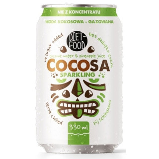 Woda Kokosowa Gazowana Cocosa 330 ml - Diet-Food - Ekochatka