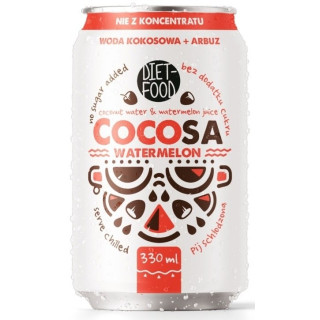 Woda Kokosowa z Sokiem z Arbuza 330 ml - Diet-Food - Ekochatka