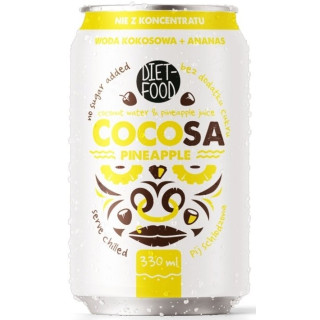 Woda Kokosowa z Sokiem z Ananasa 330 ml - Diet-Food - Ekochatka