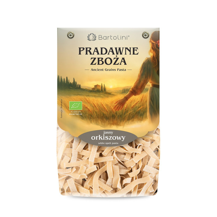 Makaron Orkiszowy Wstążki BIO 250 g - Bartolini - Ekochatka