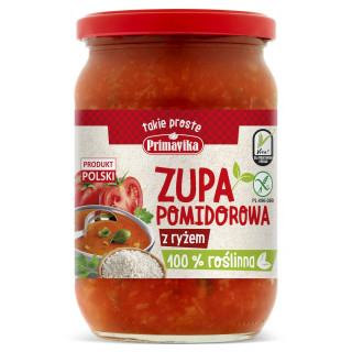 Zupa Pomidorowa z Ryżem Bezglutenowa 700 g - Primavika - Ekochatka
