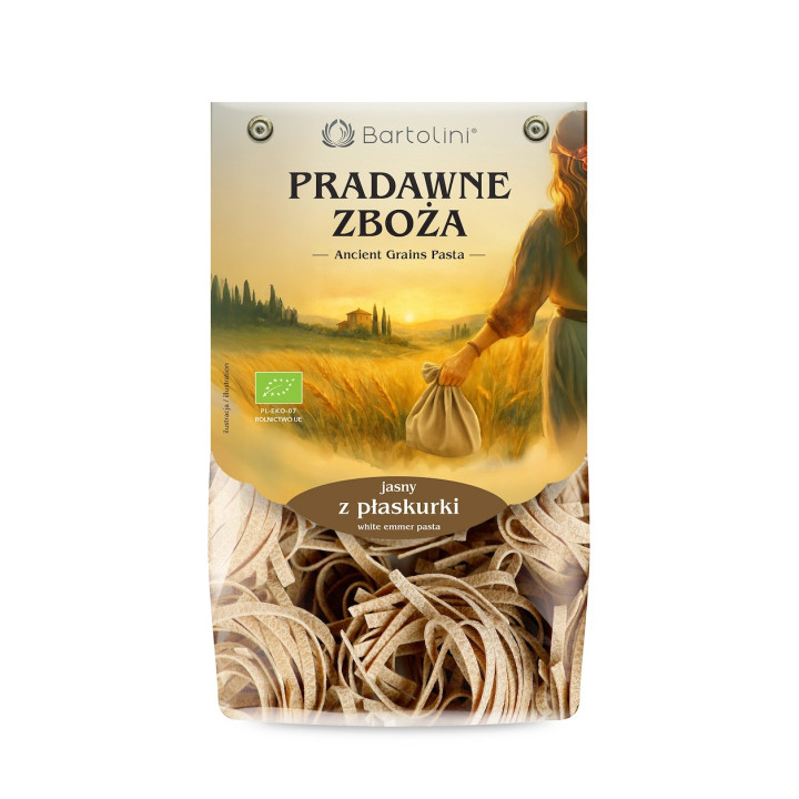 Makaron z Płaskurki Tagliatelle Gniazda BIO 250 g - Bartolini - Ekocha