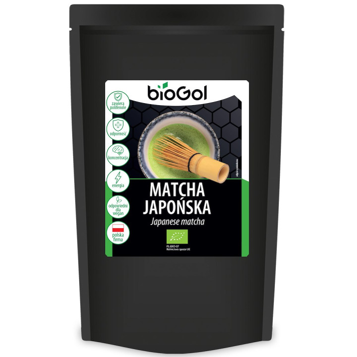 Herbata Zielona Matcha Japońska BIO 100 g - Biogol - Ekochatka