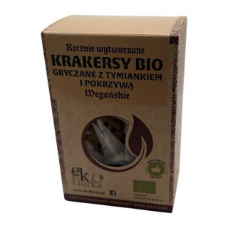 Krakersy Gryczane z Tymiankiem i Pokrzywą BIO 90 g - Ekoflorka - Ekoch
