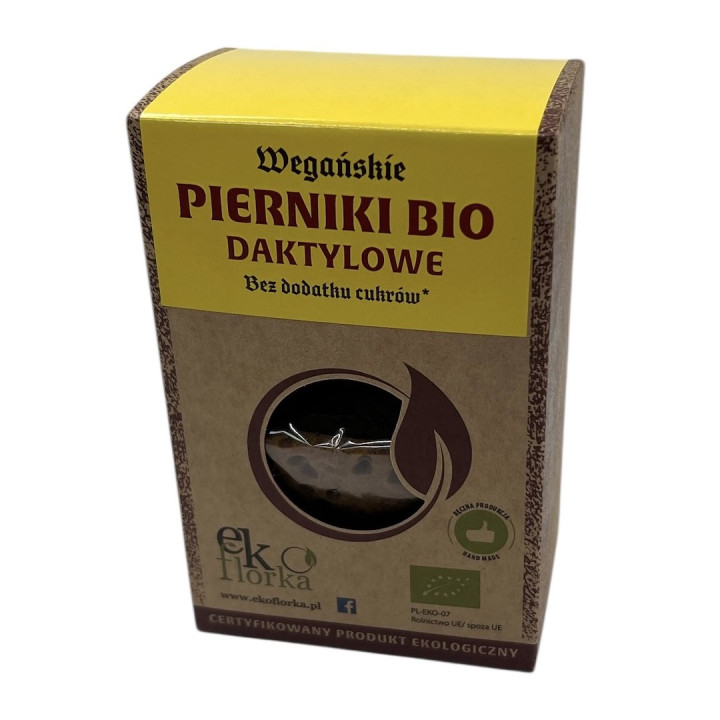 Pierniki Daktylowe na Mące Gryczanej BIO 90 g - Ekoflorka - Ekochatka