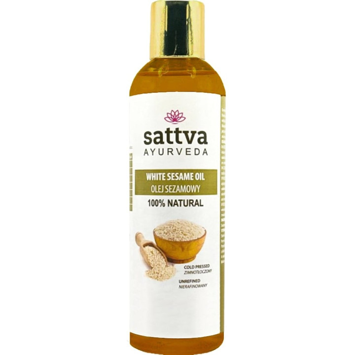 Olej Sezamowy Tłoczony na Zimno 250 ml - Sattva - Ekochatka